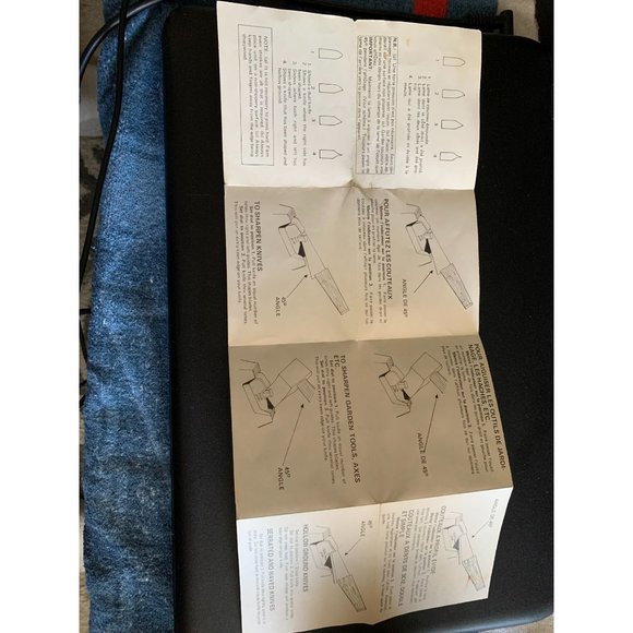 1970's Vintage Majestic All-Purpose Sharpener in Original Box w/ Instructions - Picture 5 of 9